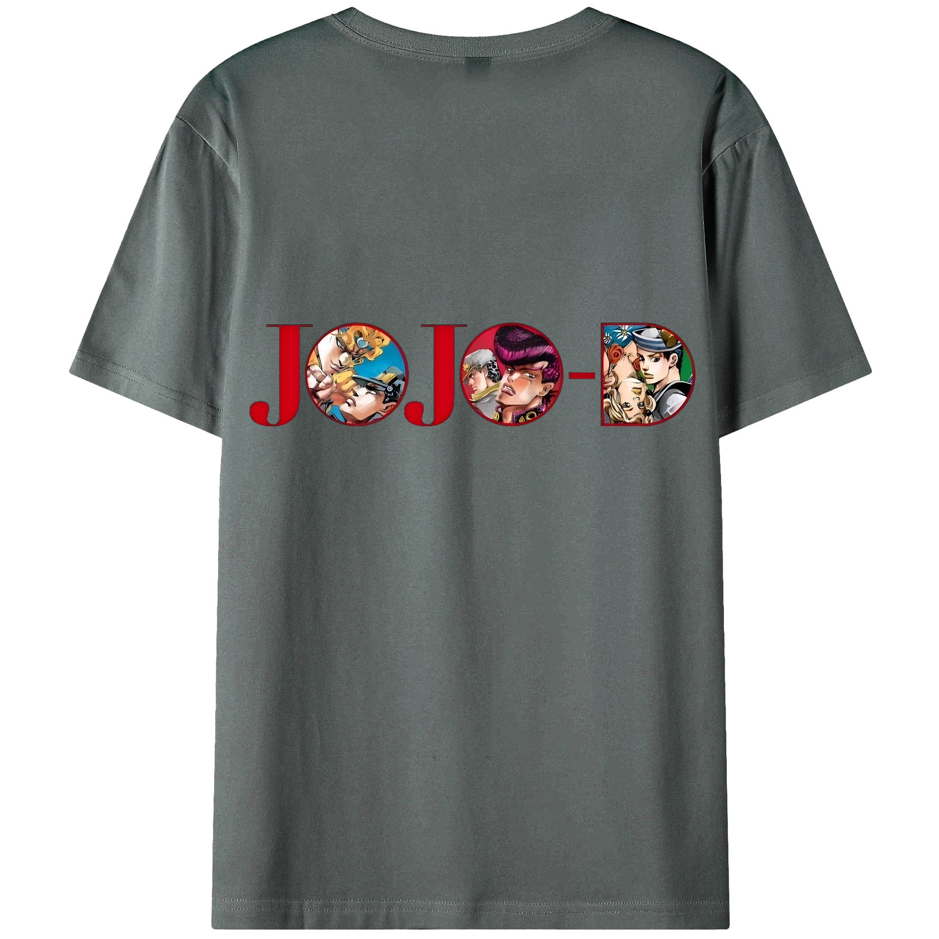 （画像用） ジョジョの奇妙な冒険 JoJo's Bizarre Adventure 綿100％半袖Tシャツ（背面プリント）